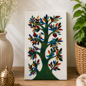 Peacock Blossom Tree Canvas